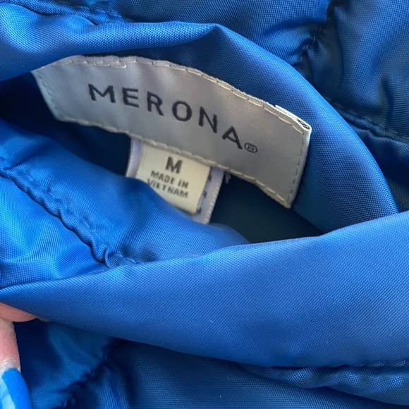 Reversible Blue & Blue Plaid Vest Sz M - Picture 4 of 5